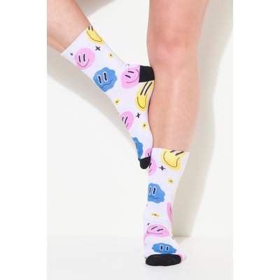 Chaussettes TRUYOU. Imprimé smiley ULLA POPKEN