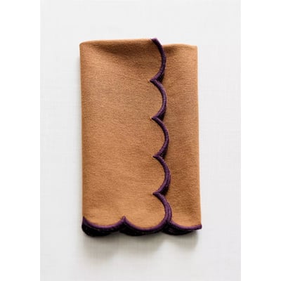 Lot de 2 serviettes de table coton MANGO HOME