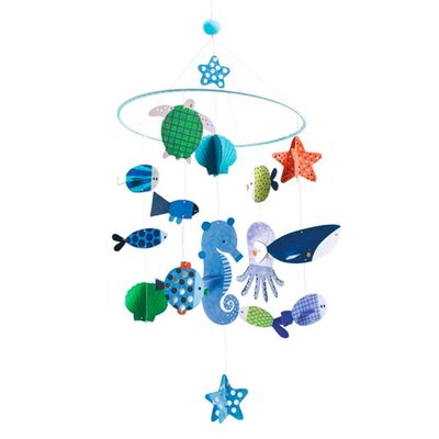 Mobile animaux marins en carton DJECO