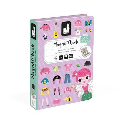 Magnéti'book Déguisements Fille, 46 Magnets JANOD