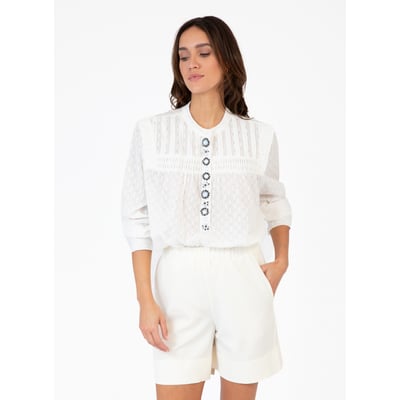 BLOUSE BIJOUX ET EPAULETTES SERENY AN'GE