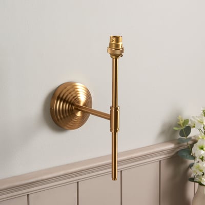 Oona T Bar Wall Light in Brushed Aged Brass ÉDITÉ