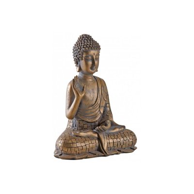Bouddha assis en résine doré AUBRY GASPARD