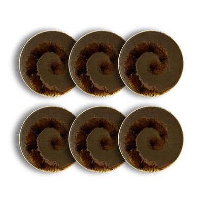 Lot de 6 assiettes plates en porcelaine 27cm, SATURNE OGO LIVING