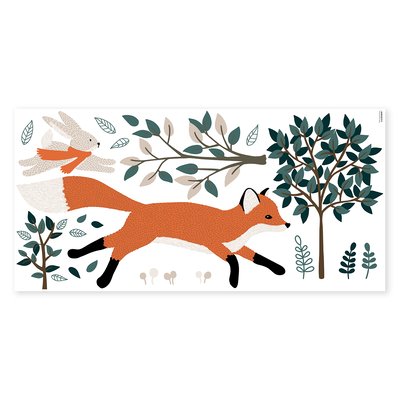 Stickers XL renard et lapoin , M. FOX LILIPINSO