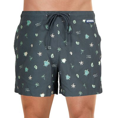 Korte zwemshort, bedrukt ATHENA
