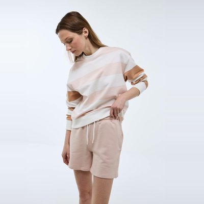 Sweat à rayures contrastées en molleton de coton BIO MONOPRIX
