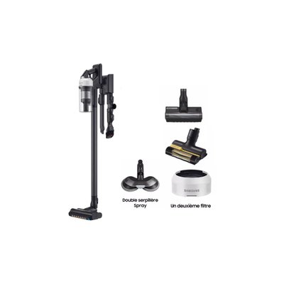 Aspirateur balai Pack Jet 85 Pet + Double serpillière spray + 2ème filtre SAMSUNG
