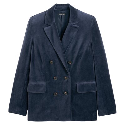 Blazer coupe droite, velours lisse ANNE WEYBURN