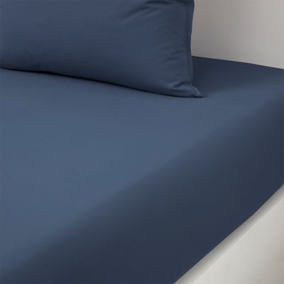 Drap housse en coton gris, BEBOSS BOSS HOME