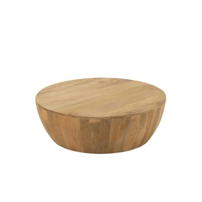 Table basse ronde en manguier naturel - CAMILA HELLIN, DEPUIS 1862