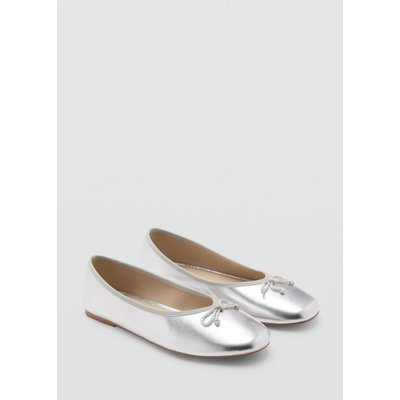Ballerines métallisées nœud MANGO KIDS