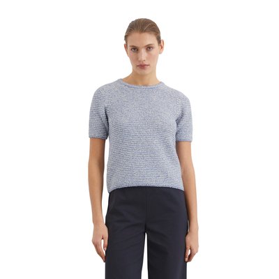 Pull à manches courtes slim en fil bouclé MARC O'POLO