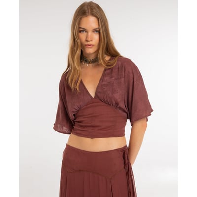 Blouse avec ceinture et manches fluides THE-ARE