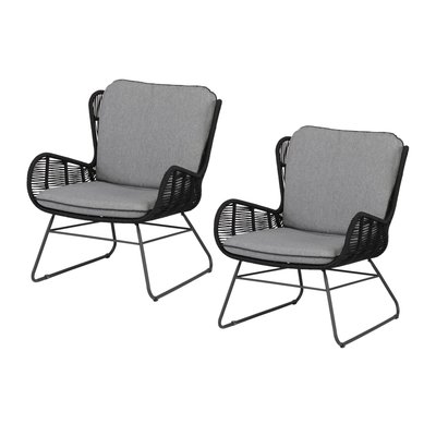Lot de 2 fauteuils de jardin GRACE EXOTAN