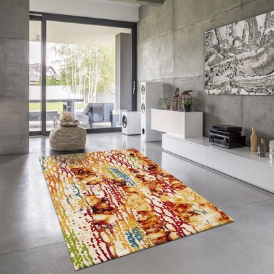 Tapis salon et chambre tissé motif géométrique ABSTRACT 1 UN AMOUR DE TAPIS
