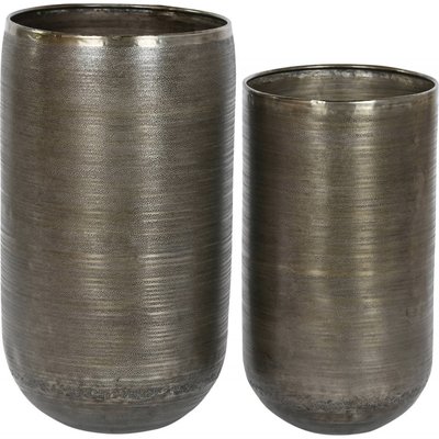 Cache-pots en aluminium (lot de 2), Moderno RECOLLECTION