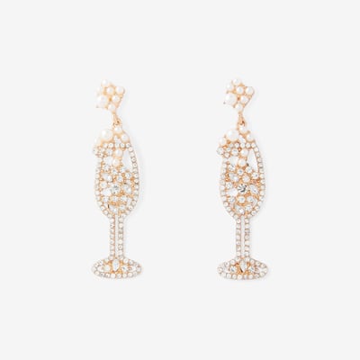 Boucles d'oreilles coupe de champagne BALABOOSTE