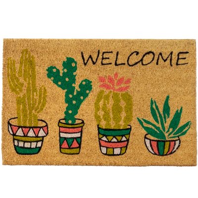 Paillasson coco cactus 60x40x1.5cm WADIGA