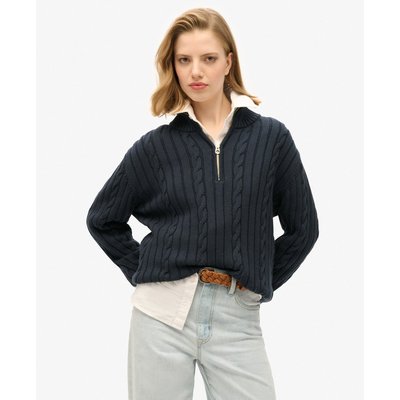 Pull de rugby en maille à col camionneur SUPERDRY