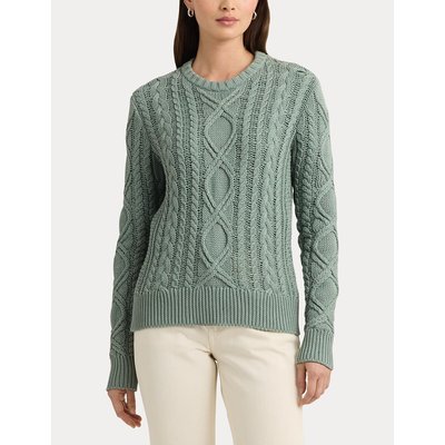 Pull torsadé col rond maille de coton HILVAITE LAUREN RALPH LAUREN
