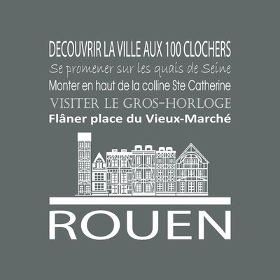Tableau Mural Rouen ILLUSTRATION CEANOTHE