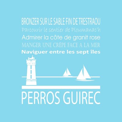 Tableau Mural Perros Guirec RÉGIONALISME CEANOTHE