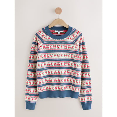 Pull ras du cou doux en coton majoritaire NEXT