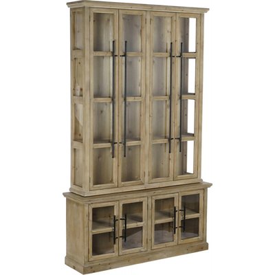 Vitrine en bois et verre, Vintage RECOLLECTION