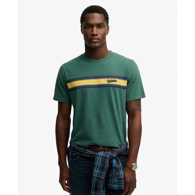 T-shirt Outdoor Stripe Logo Coupe Décontractée SUPERDRY