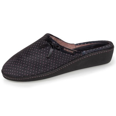 Chaussons Mules ultra doux, ultra confort talon de 4 cm ISOTONER