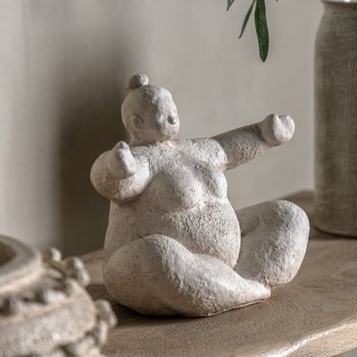 25cm Lady Cement Decoration SO'HOME