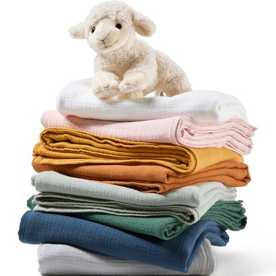 Lot de 4 maxi langes en gaze de coton Kumla LA REDOUTE INTERIEURS
