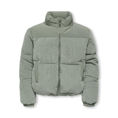 Kapuzenlose Daunenjacke aus Cord KIDS ONLY