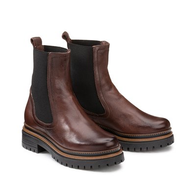 Bottines femme marron fonce La Redoute