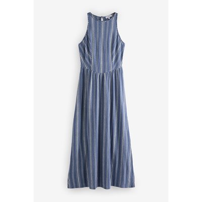 Robe mi-longue en jersey à rayures NEXT