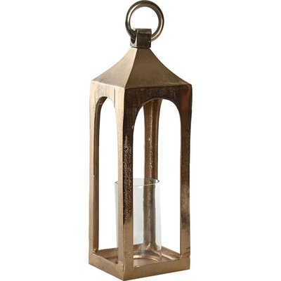 lanterne dorée orientale en aluminium et verre style arabe RECOLLECTION