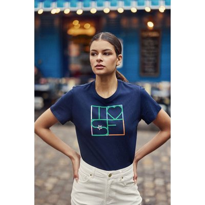 T-shirt manches courtes col rond imprimé motif devant TILOVE LA PETITE ETOILE