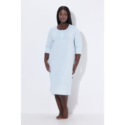 Chemise de nuit à col rond et manches 3/4 ULLA POPKEN