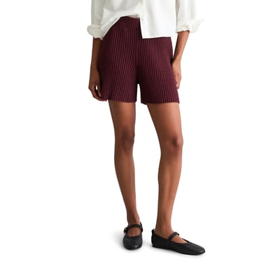 Short en tricot slim en mélange de coton organique côtelé MARC O’POLO DENIM