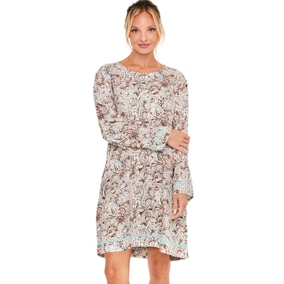 Chemise de nuit manches longues Natural Paisley SELMARK
