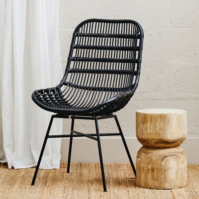Boho Rattan Dining Chair SO'HOME
