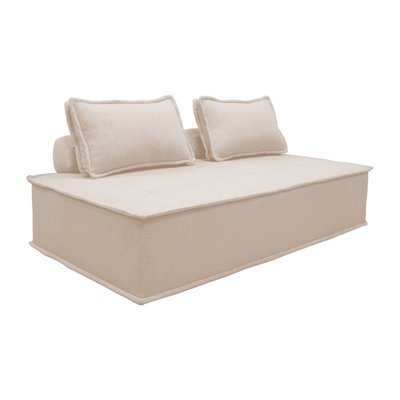 Chauffeuse pour canapé modulable 2 places tissu capitonné DAO SWEEEK