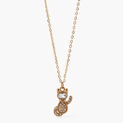 Collier family pendentif chat acier inoxydable BALABOOSTE