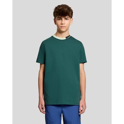 T-shirt à liserés contrastés logo au col LYLE & SCOTT
