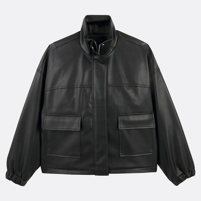 Blouson court en simili, fermeture zippée LA REDOUTE COLLECTIONS