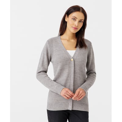Gilet uni boutonné DAMART