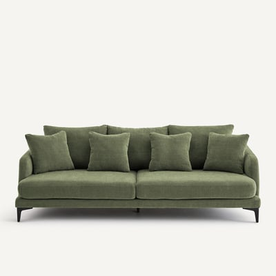 Moderniste Polyester/Cotton 3 or 4-Seater Sofa, Designed by Emmanuel Gallina EMMANUEL GALLINA X AM.PM