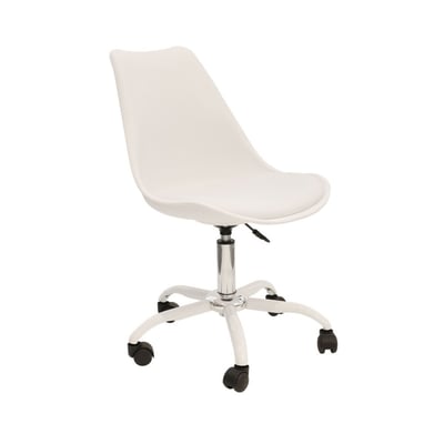 Chaise de bureau Kiruna blanc DECORATIE