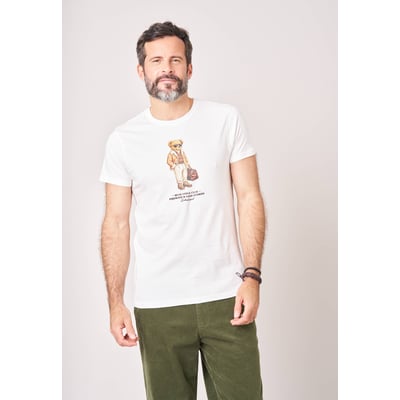 T-shirt regular homme en 100% coton jersey imprimé ours CHICBEAR DEELUXE